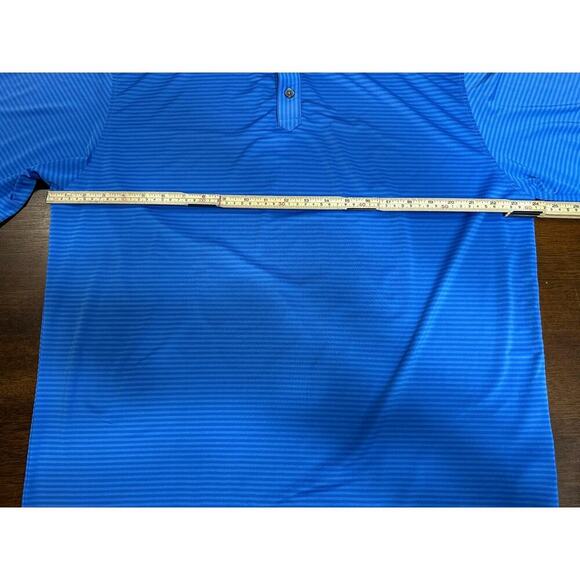 FootJoy Golf Performance Striped Polo Men Large Blue Active Stretch FJ Athletic - Picture 5 of 10